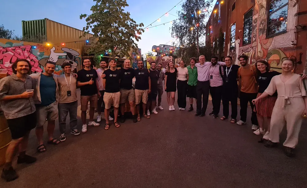 Workshop participants gathered outdoors at Reffen, Copenhagen
